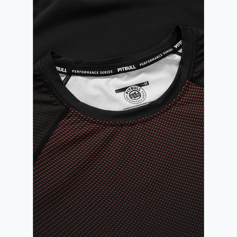 Мъжки рашгард Pitbull Belt Rashguard brown 5