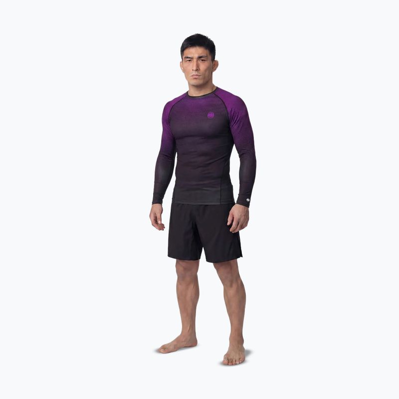 Мъжка блуза с дълъг ръкав за водни спортове Pitbull Belt Rashguard purple 2