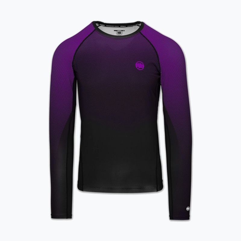 Мъжка блуза с дълъг ръкав за водни спортове Pitbull Belt Rashguard purple 3