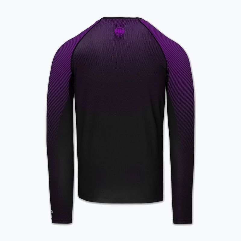 Мъжка блуза с дълъг ръкав за водни спортове Pitbull Belt Rashguard purple 4