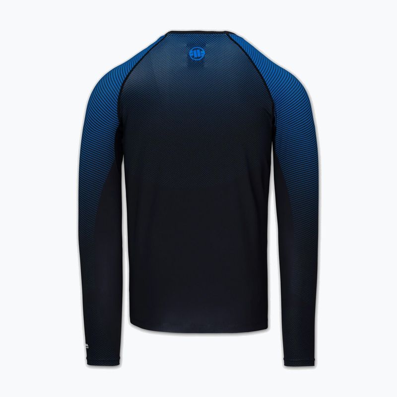 Мъжка блуза с дълъг ръкав за водни спортове Pitbull Belt Rashguard blue 4