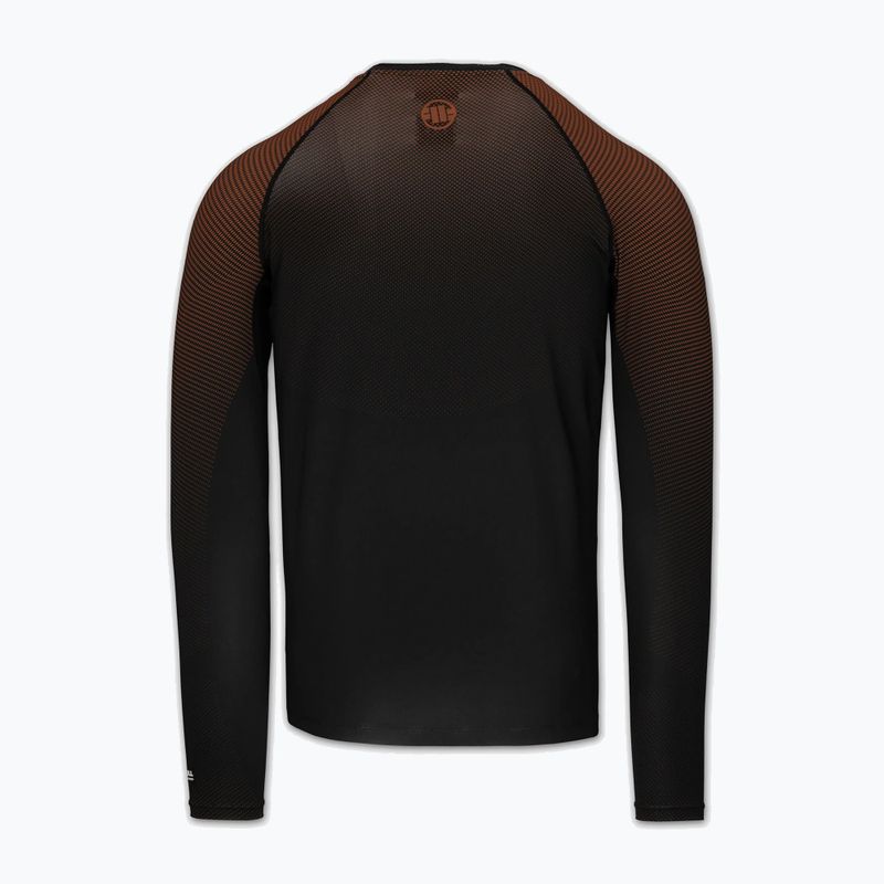 Мъжка блуза с дълъг ръкав за водни спортове Pitbull Belt Rashguard brown 4