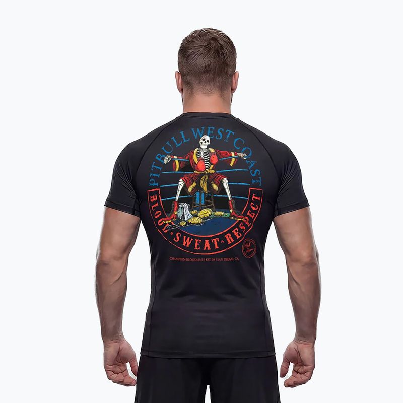 Мъжка блуза с дълъг ръкав за водни спортове Pitbull Champion Bloodline Rashguard black 4