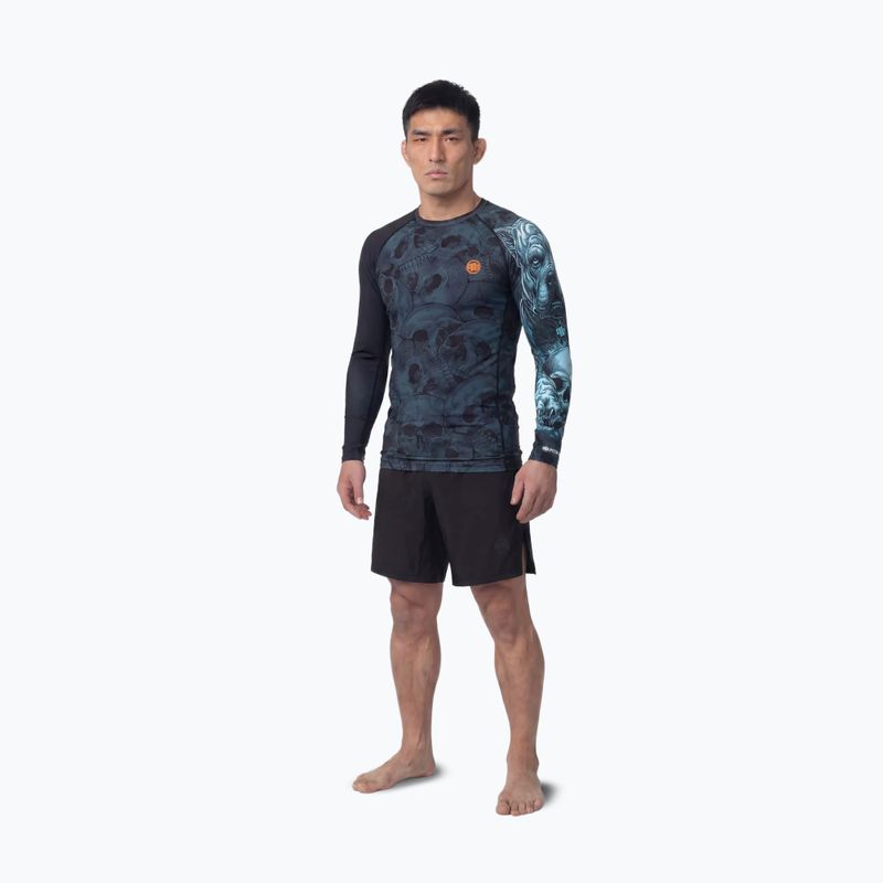 Мъжка блуза с дълъг ръкав за водни спортове Pitbull Guardian Angel Rashguard black 2