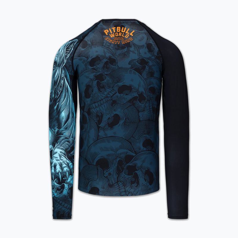 Мъжка блуза с дълъг ръкав за водни спортове Pitbull Guardian Angel Rashguard black 4