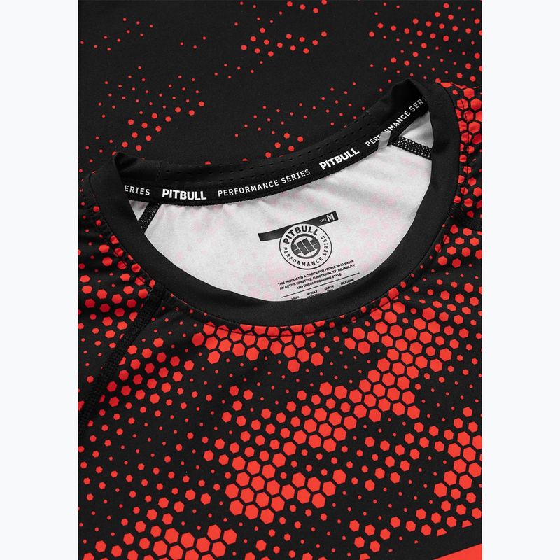 Мъжки рашгард Pitbull Hex Camo Hilltop Rashguard red 5