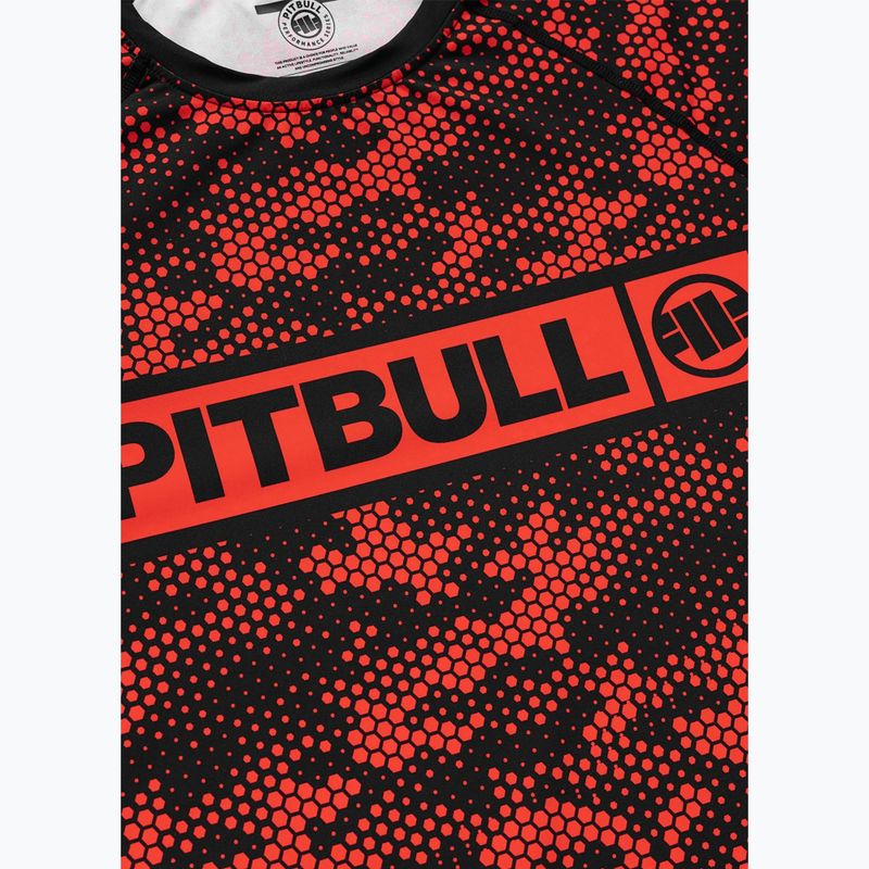Мъжки рашгард Pitbull Hex Camo Hilltop Rashguard red 6