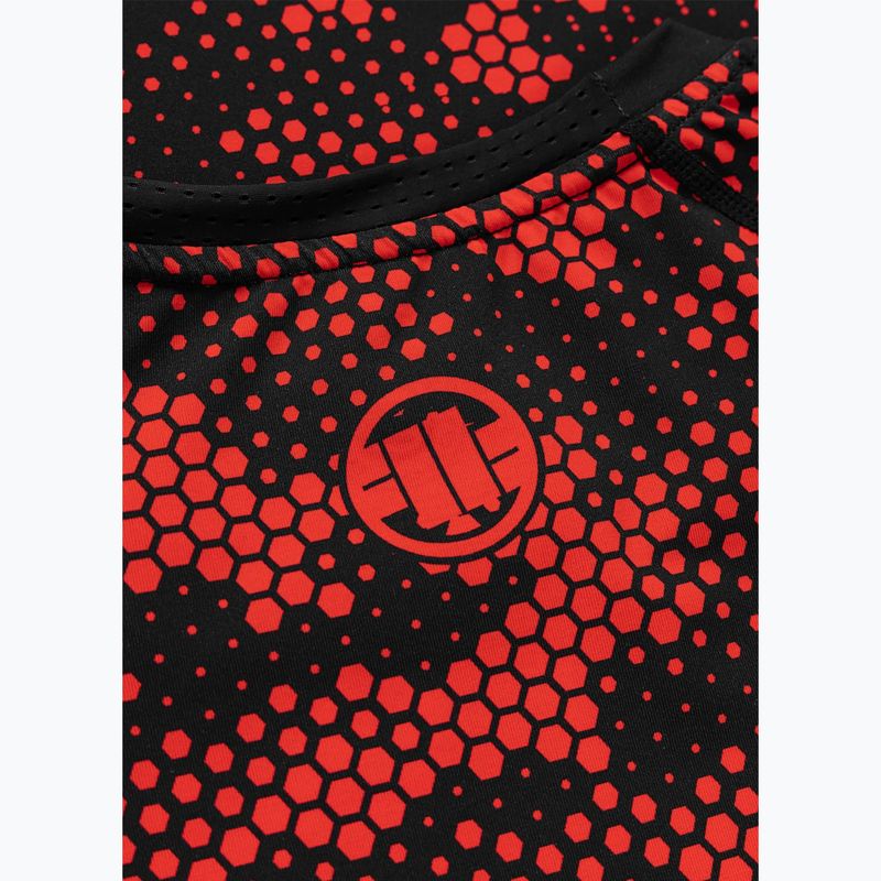 Мъжки рашгард Pitbull Hex Camo Hilltop Rashguard red 7
