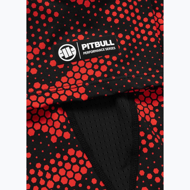 Мъжки рашгард Pitbull Hex Camo Hilltop Rashguard red 8