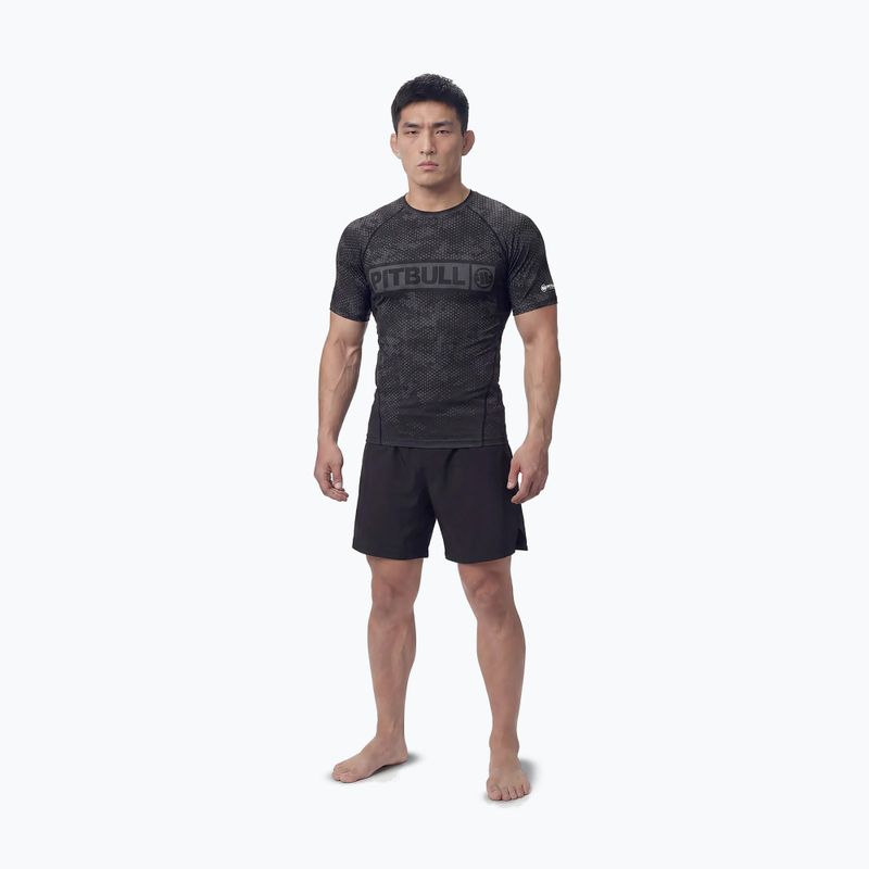 Мъжки рашгард Pitbull Hex Camo Hilltop Rashguard olive 2