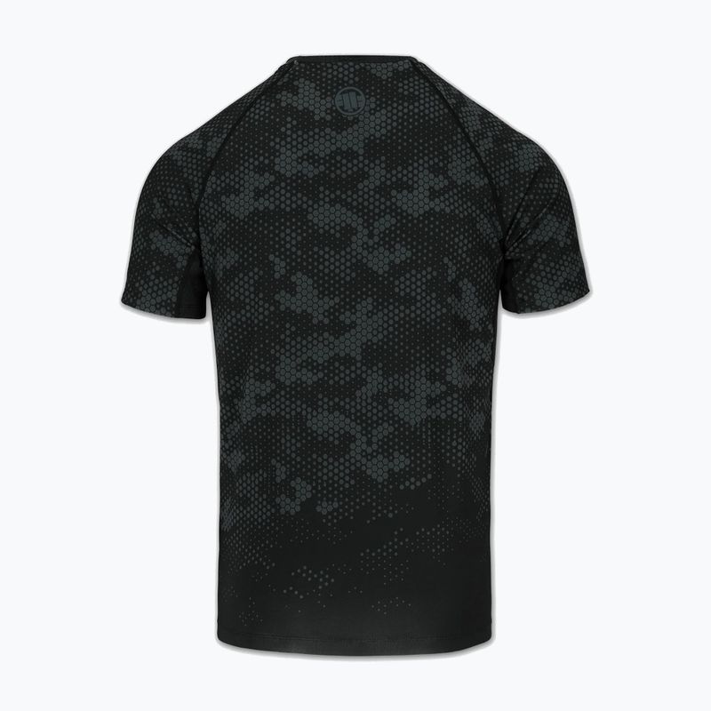 Мъжки рашгард Pitbull Hex Camo Hilltop Rashguard olive 4