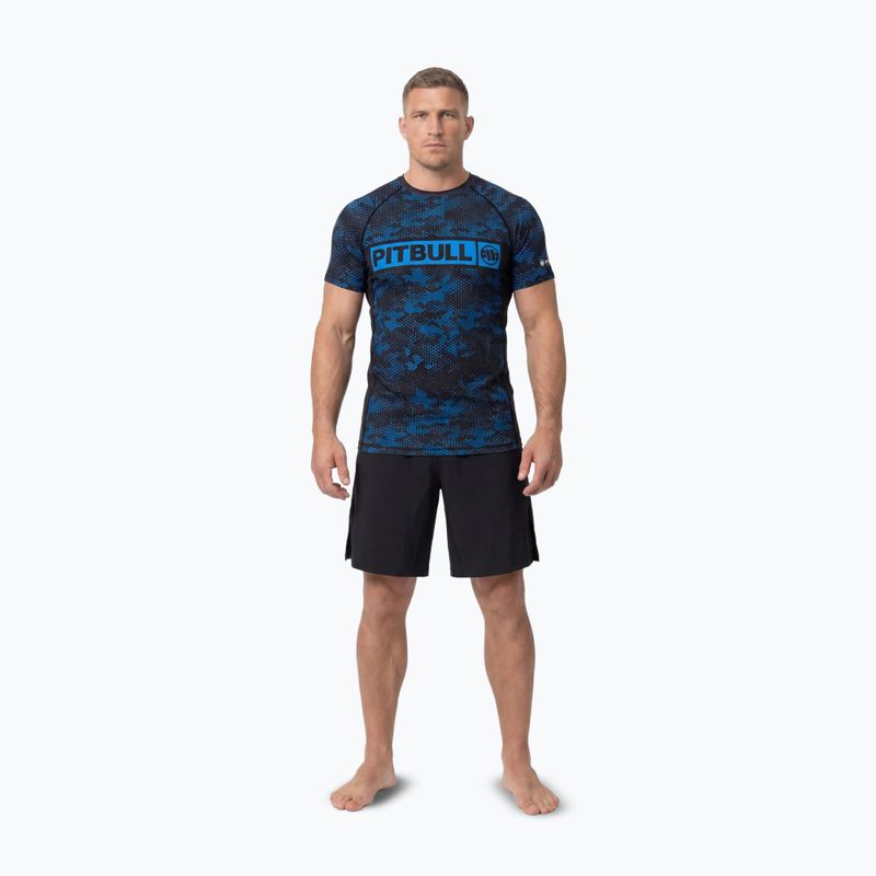 Мъжки рашгард Pitbull Hex Camo Hilltop Rashguard blue 2
