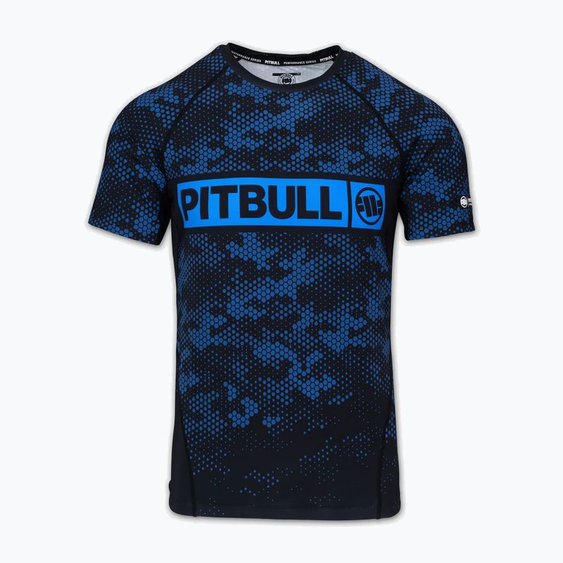 Мъжки рашгард Pitbull Hex Camo Hilltop Rashguard blue 3