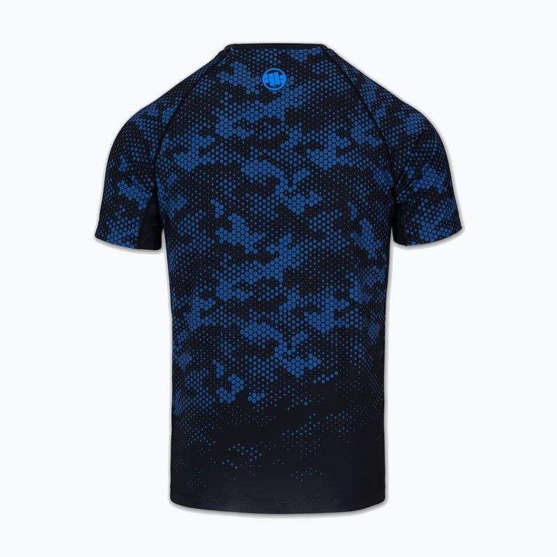 Мъжки рашгард Pitbull Hex Camo Hilltop Rashguard blue 4