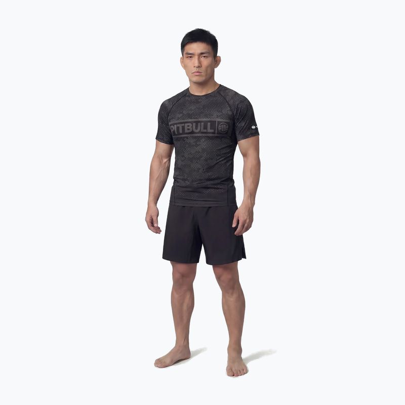Мъжки рашгард Pitbull Hex Camo Hilltop Rashguard black 2