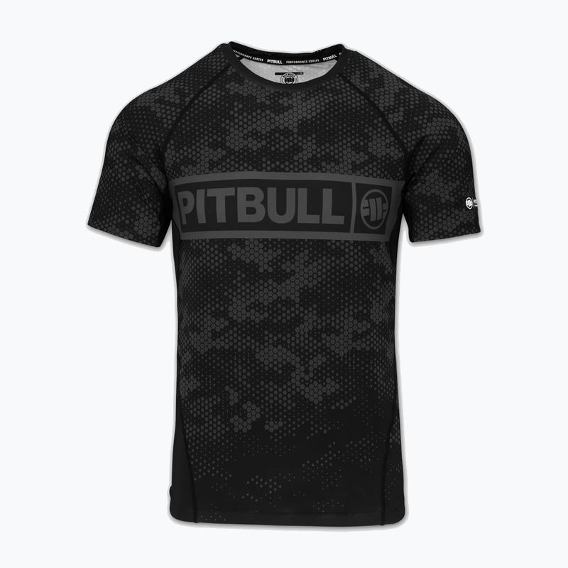 Мъжки рашгард Pitbull Hex Camo Hilltop Rashguard black 3