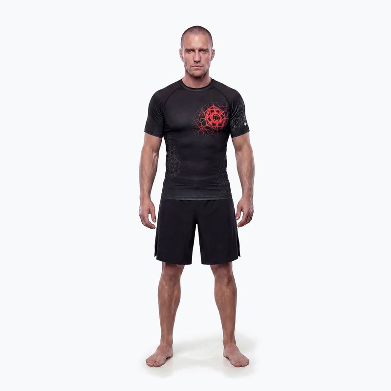 Мъжки рашгард Pitbull Ray Rashguard fluo/red 2