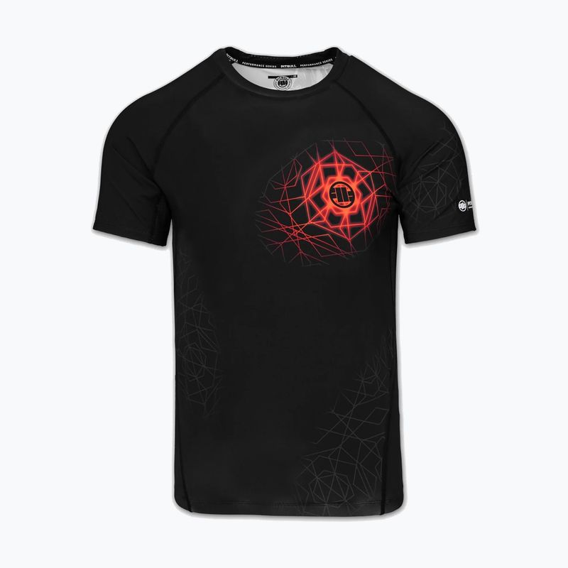 Мъжки рашгард Pitbull Ray Rashguard fluo/red 3