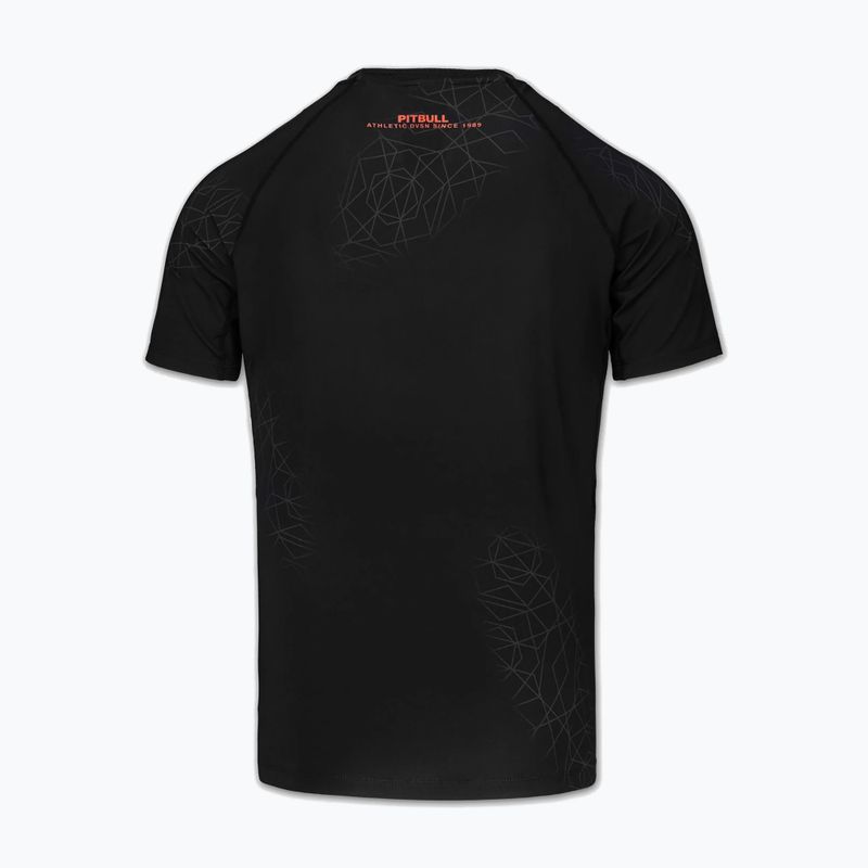Мъжки рашгард Pitbull Ray Rashguard fluo/red 4