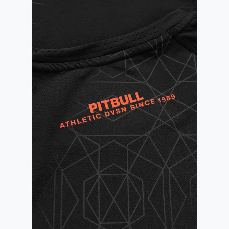 Мъжки рашгард Pitbull Ray Rashguard fluo/red 6