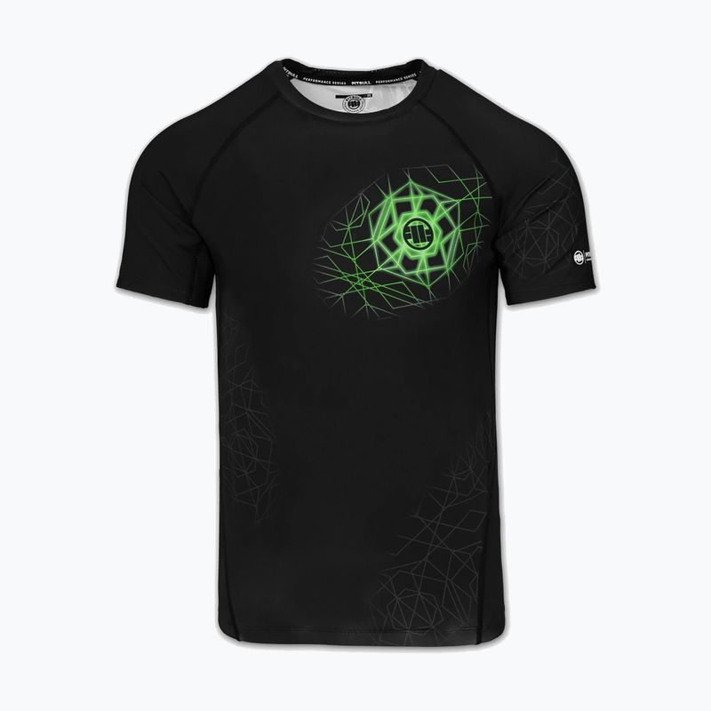 Мъжки рашгард Pitbull Ray Rashguard fluo green 3