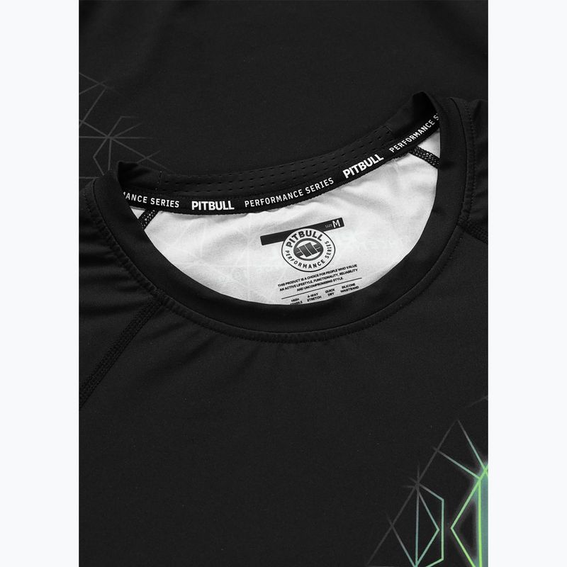 Мъжки рашгард Pitbull Ray Rashguard fluo green 5