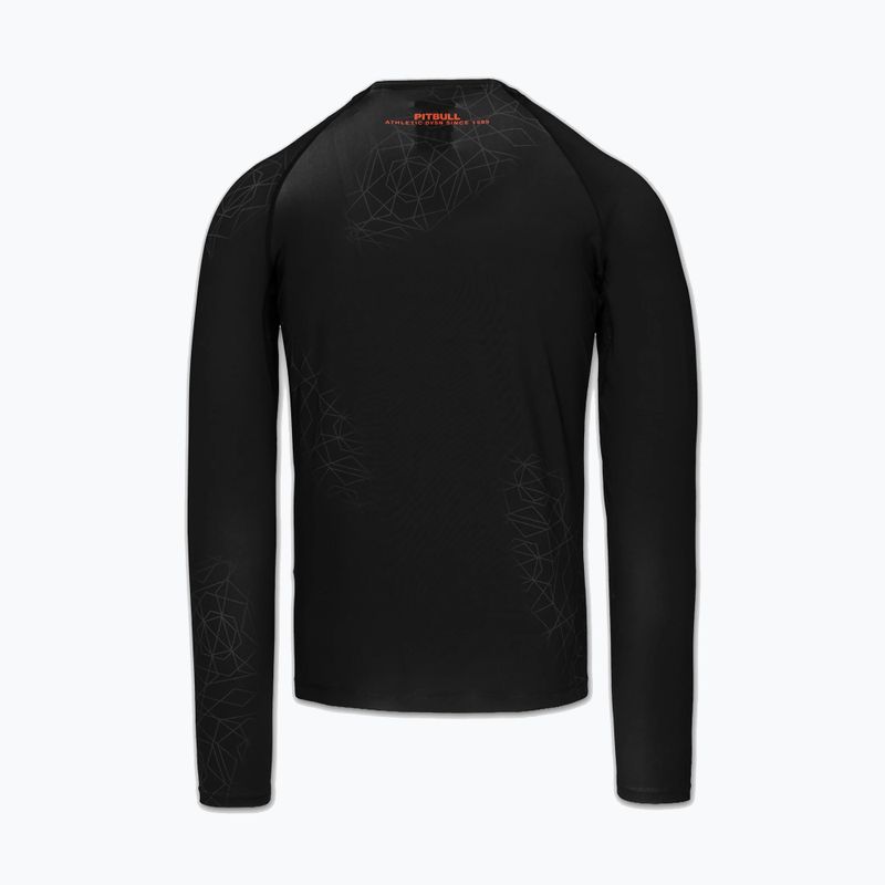 Мъжка блуза с дълъг ръкав за водни спортове Pitbull Ray Rashguard fluo/red 4
