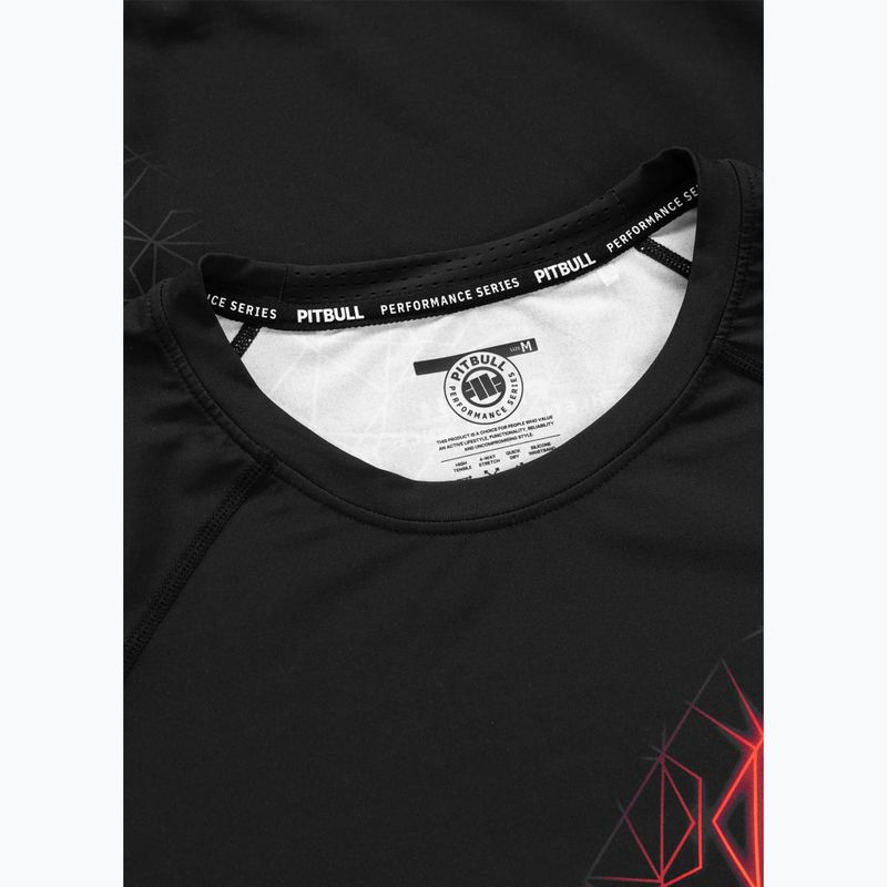 Мъжка блуза с дълъг ръкав за водни спортове Pitbull Ray Rashguard fluo/red 5