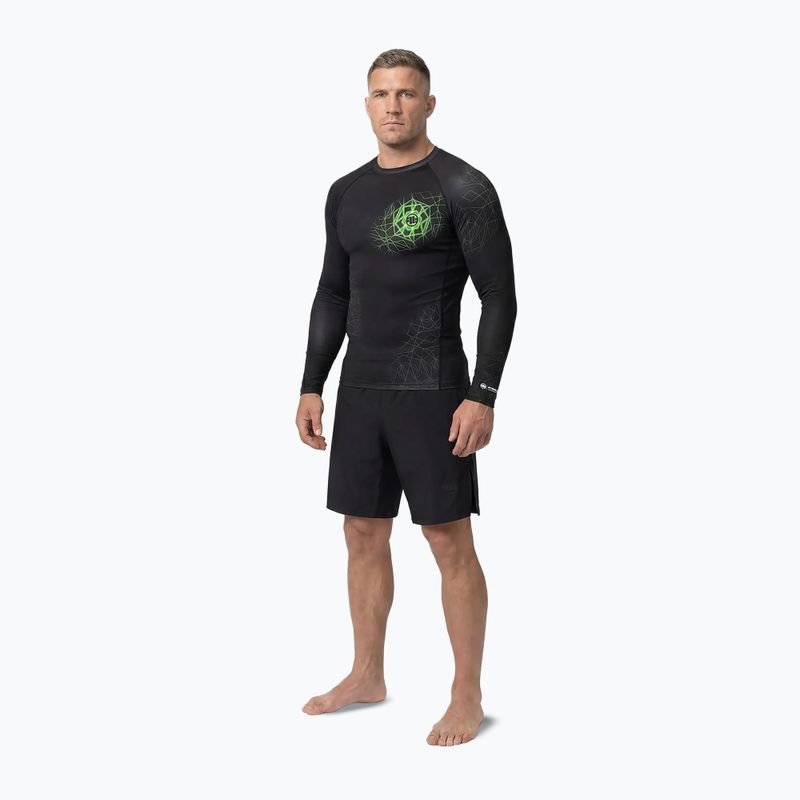 Мъжка блуза с дълъг ръкав за водни спортове Pitbull Ray Rashguard fluo green 2