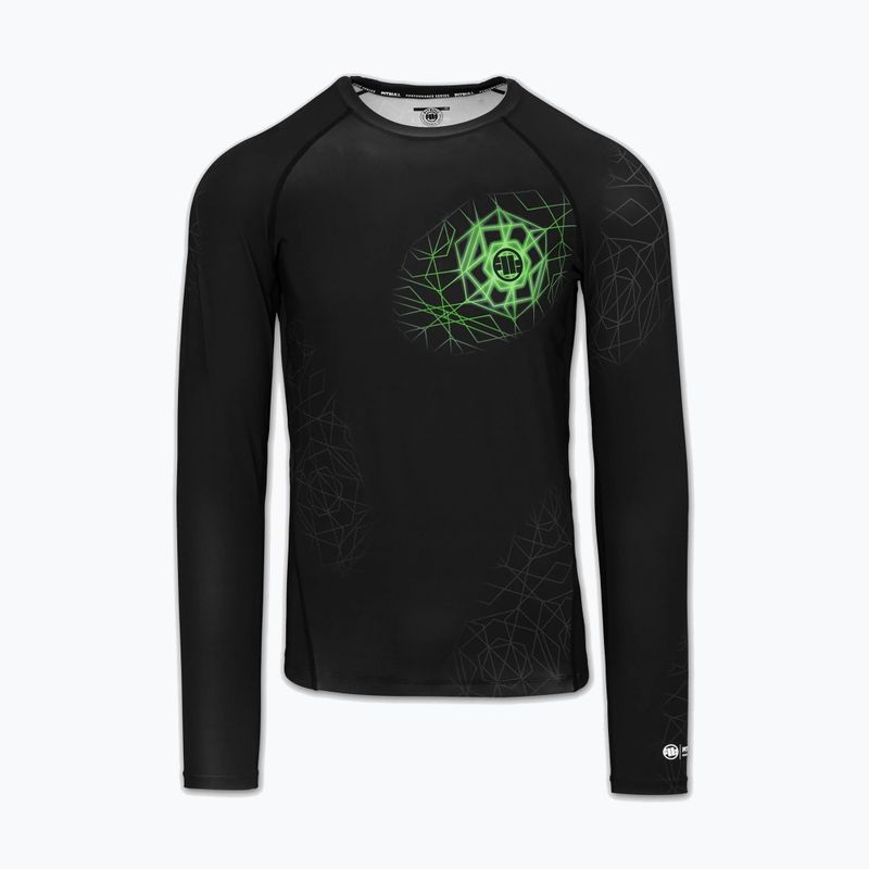 Мъжка блуза с дълъг ръкав за водни спортове Pitbull Ray Rashguard fluo green 3