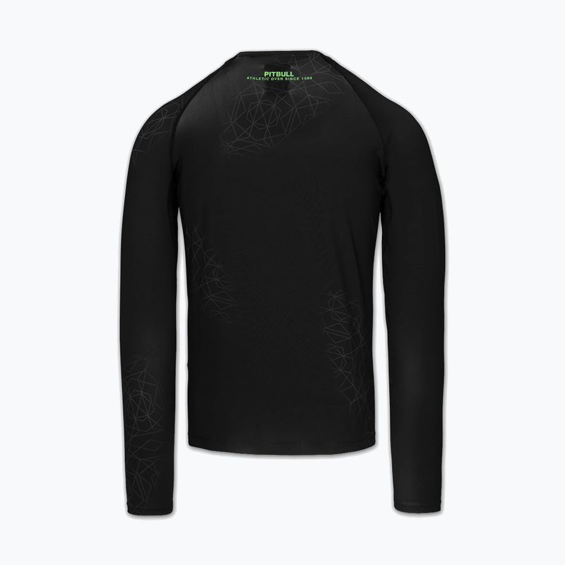 Мъжка блуза с дълъг ръкав за водни спортове Pitbull Ray Rashguard fluo green 4