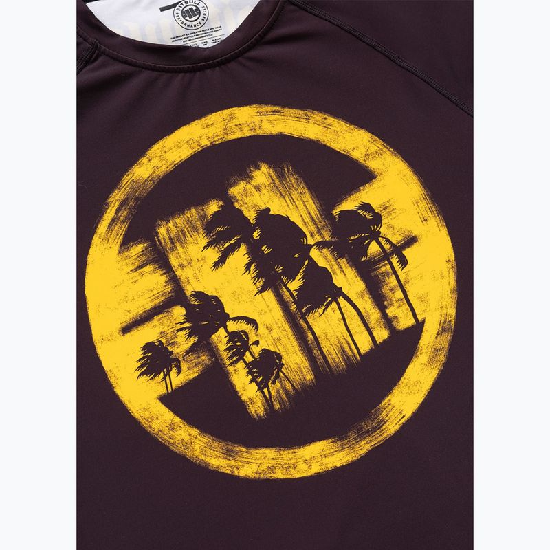 Мъжка блуза с дълъг ръкав за водни спортове Pitbull Rashguard Logo Palms brown 6