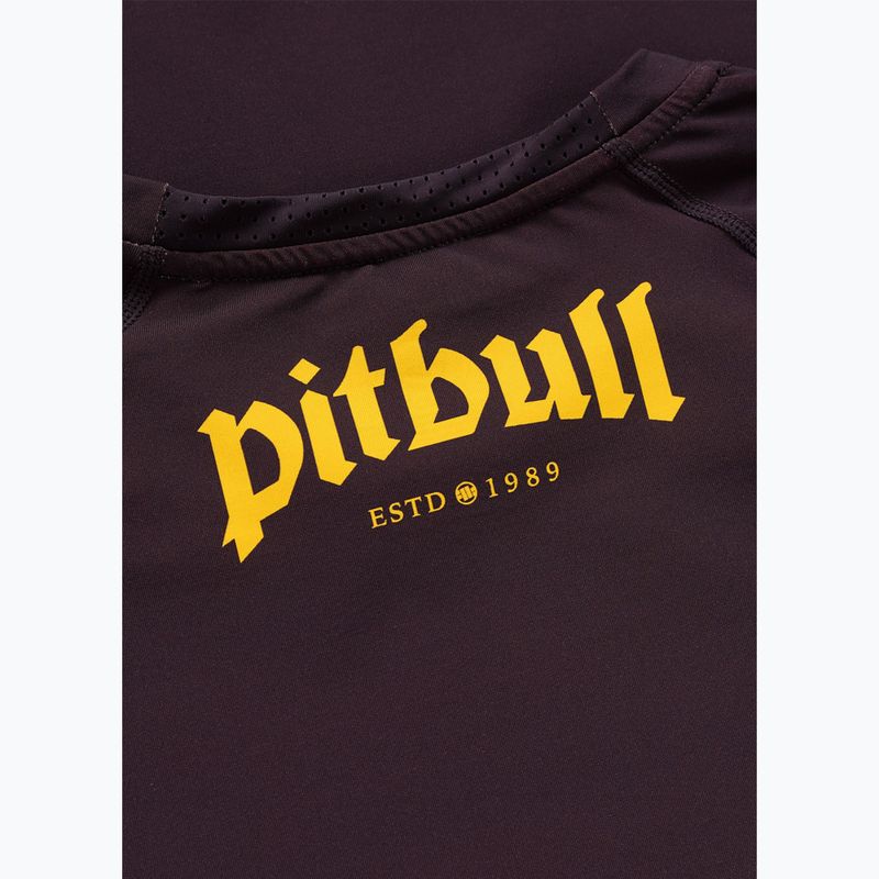 Мъжка блуза с дълъг ръкав за водни спортове Pitbull Rashguard Logo Palms brown 7