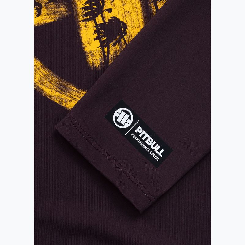 Мъжка блуза с дълъг ръкав за водни спортове Pitbull Rashguard Logo Palms brown 8