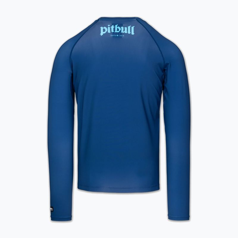 Мъжка блуза с дълъг ръкав за водни спортове Pitbull Rashguard Logo Palms blue 4