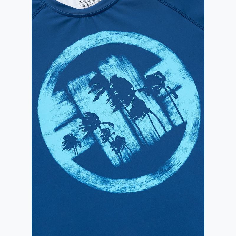 Мъжка блуза с дълъг ръкав за водни спортове Pitbull Rashguard Logo Palms blue 6