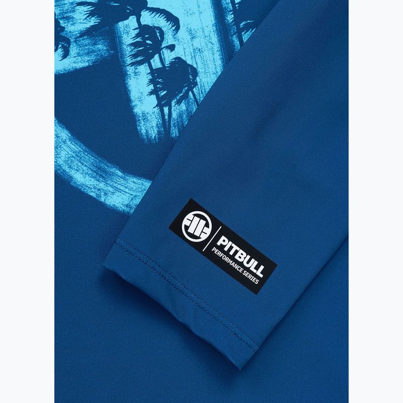 Мъжка блуза с дълъг ръкав за водни спортове Pitbull Rashguard Logo Palms blue 8