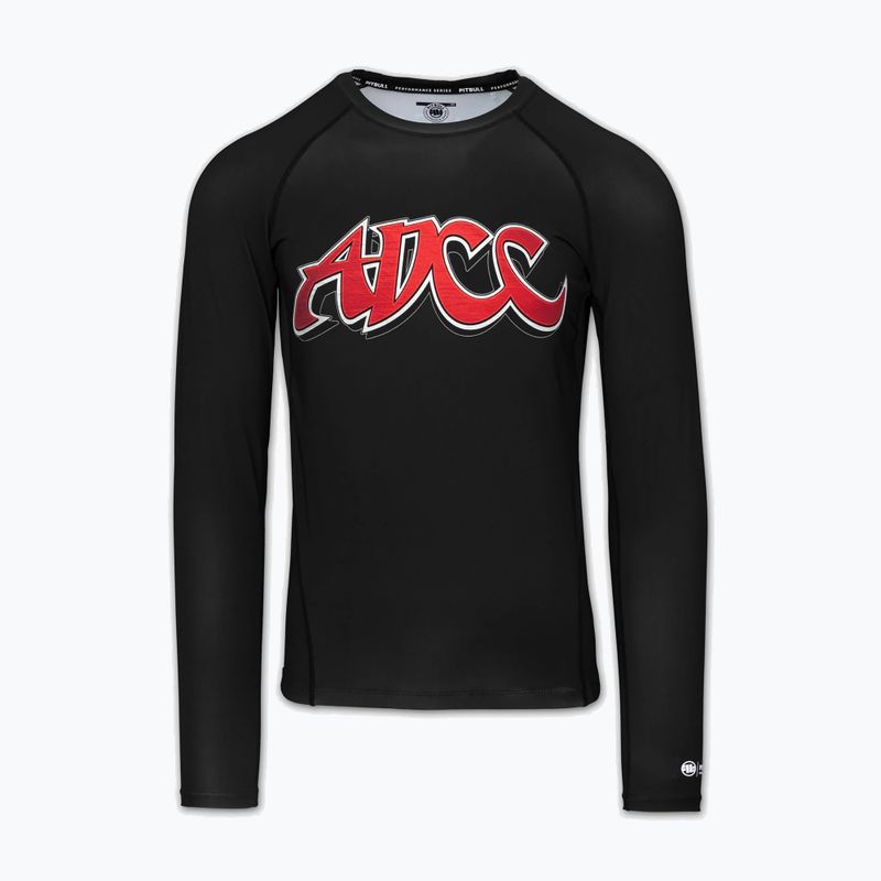 Мъжка блуза с дълъг ръкав за водни спортове Pitbull ADCC Rashguard black 3