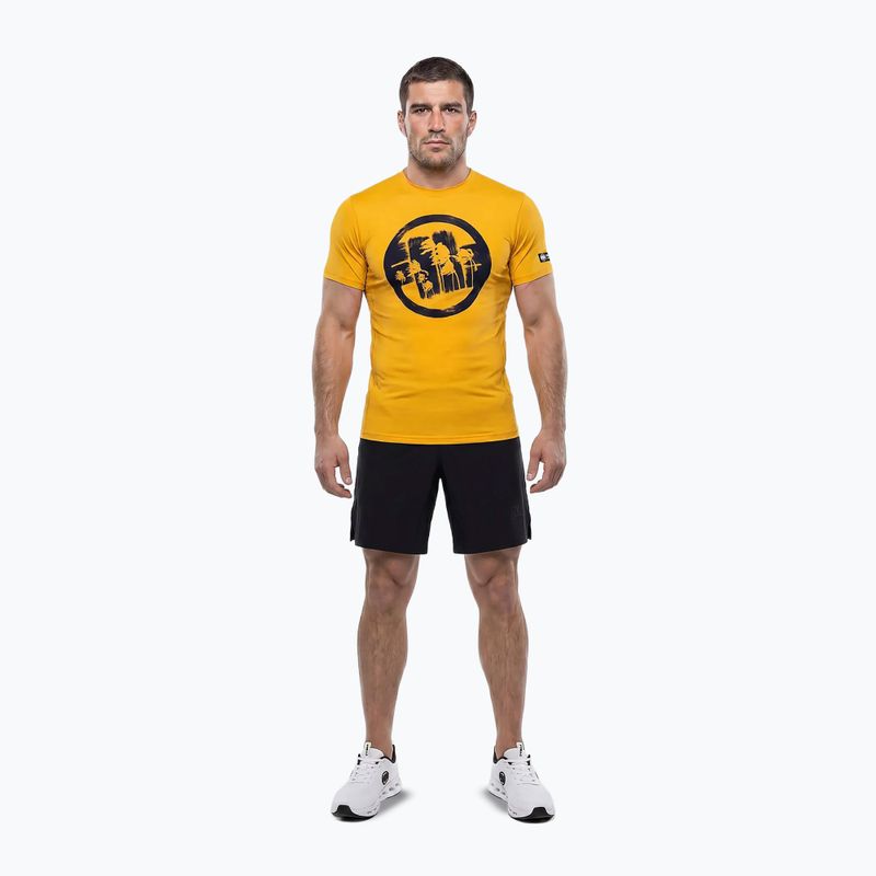 Мъжка тениска Pitbull Palms mesh yellow logo 2