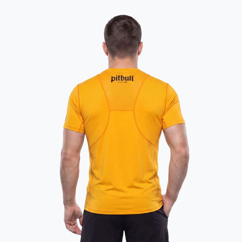 Мъжка тениска Pitbull Palms mesh yellow logo 3