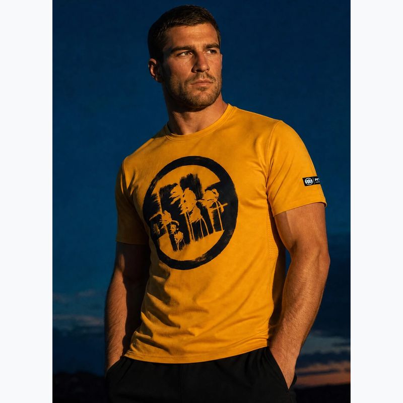 Мъжка тениска Pitbull Palms mesh yellow logo 11