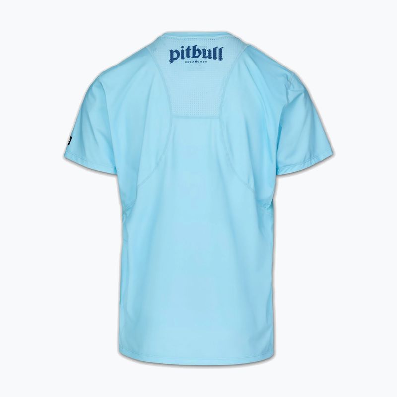 Мъжка тениска Pitbull Palms mesh light blue logo 4