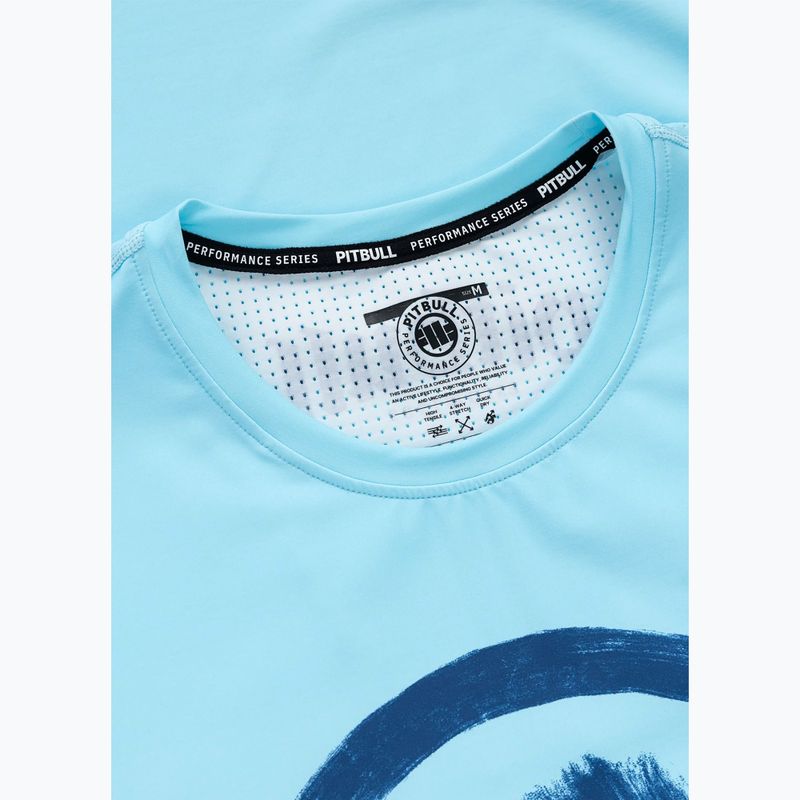 Мъжка тениска Pitbull Palms mesh light blue logo 5