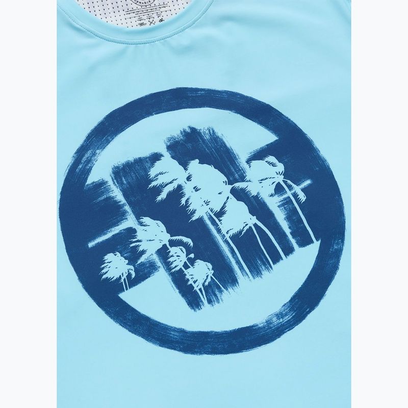 Мъжка тениска Pitbull Palms mesh light blue logo 6