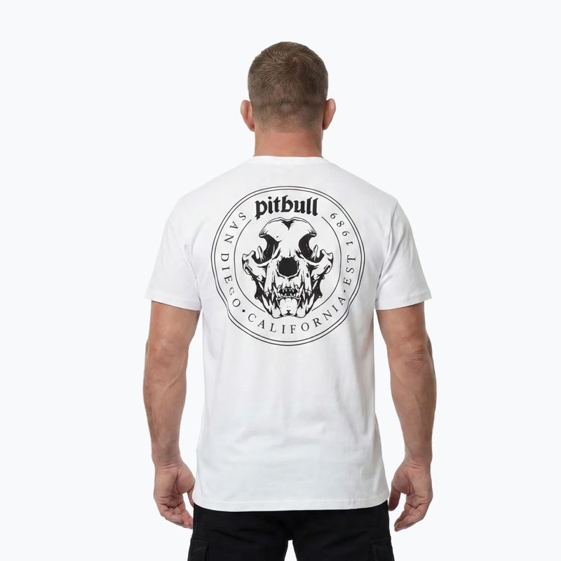 Мъжка тениска Pitbull O'Side Skull white 4