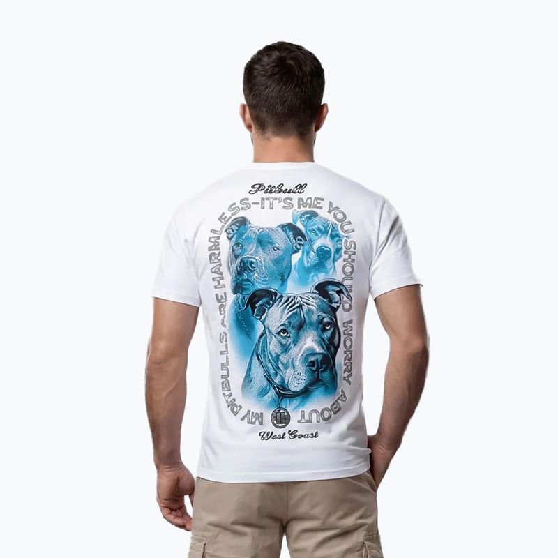 Мъжка тениска Pitbull Protector white 3