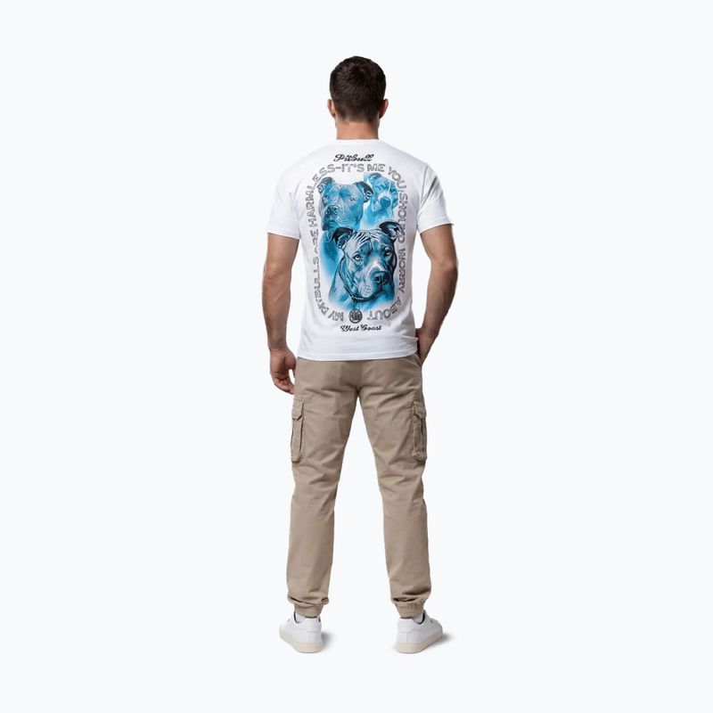 Мъжка тениска Pitbull Protector white 4