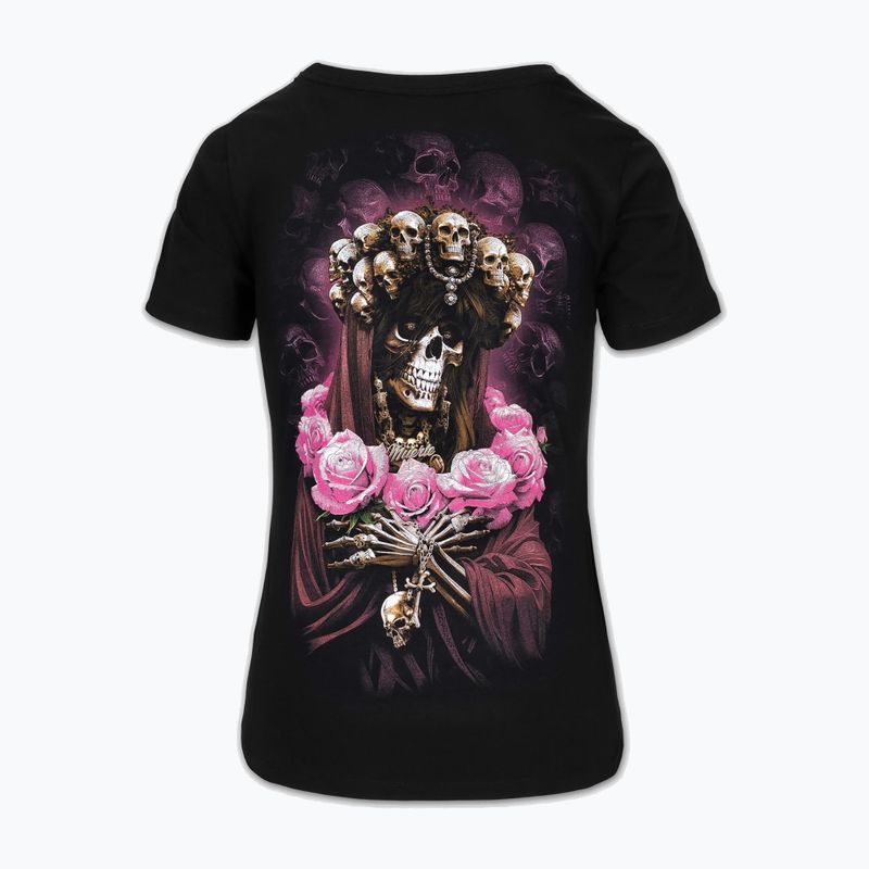 Дамска тениска Pitbull Santa Muerte black/pink 6