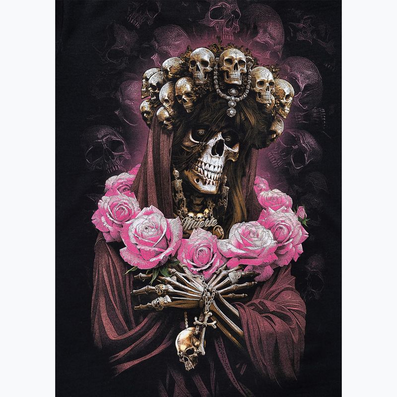Дамска тениска Pitbull Santa Muerte black/pink 11