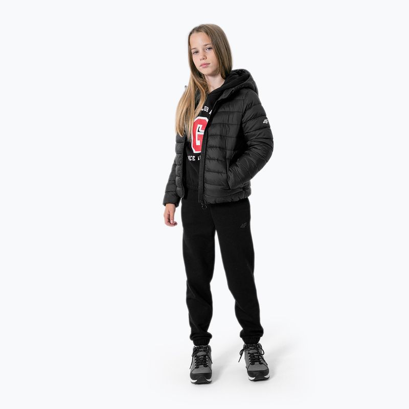 Детско пухено яке 4F черно HJZ22-JKUDP001 3
